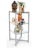Tiered Glass Shelving Display is Floor Standing Floor Standing Tiered Glass Shelving Display