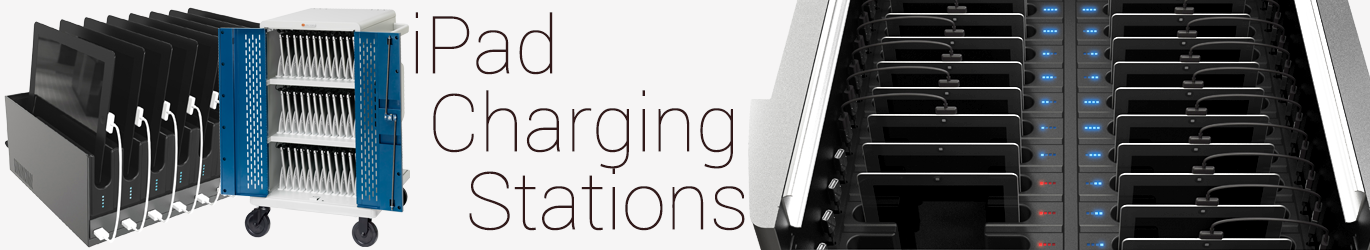 Mobile and fixed-install tablet security cabinets with built-in device chargers mobile tablet charging stations