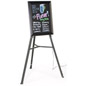 Flashing Neon Board Sits Upon An Easel Neon Board lighted boards