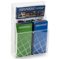 Oblique View of Brochure Rack Holder Countertop Brochure Rack Holder