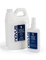 This NOVUS Acrylic Cleaning Solution Is Available in an Eight Ounce Spray Bottle For Use on Smaller Surfaces NOVUS acrylic cleaning solution to clean, shine, and protect