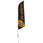 Halloween feather PUMPKINS message flag with easy setup Halloween feather PUMPKINS message flag for promotions