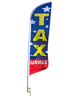 tax service feather flag