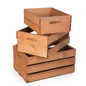 Wooden Display Crates with Northern White Pine Rustic Wooden Display Crates