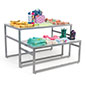 White Nesting Tables Come in a Set of (2) White Nesting Tables