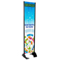 18" x 72" Black Permanent Banner Stand w/ Single Sided Graphic; For Retail Environments 18" x 72" Black Permanent Banner Stand w/ Single Sided Graphic; For Retail Environments