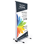 Wide Outdoor Double-Sided Banner Stand for Promotions Wide outdoor double-sided banner stand with aluminum frame