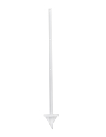 White Metal Ground Stake for ODLHWHTST Displays Wall-Mount Holder Anywhere Outdoor-use white metal ground stake for ODLHWHT