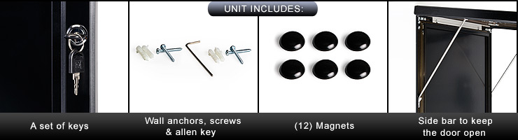 Outdoor menu cases with Lockable Door outdoor menu cases