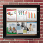 Swinging Menu Case with LED Lighting Swinging Menu Case