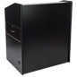 Wide Rolling Podium with Cabinet - Finish Complements Existing Decor Black wide rolling podium with cabinet