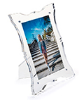 Acrylic Baroque Filigree Photo Frame for Office Decor Acrylic baroque filigree photo frame with fancy design