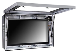 Use these airtight enclosures to feature digital signage outdoors outdoor enclosure for TVs
