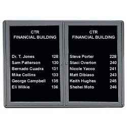 47" Enclosed Changeable Letter Boards with Gray Frame letter boards