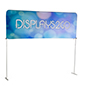 8' Trade Show Table Header with Full Color Custom Prined Graphics The 8' Trade Show Table Header Looks Good Floor Standing Or Table Mounted