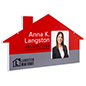 22" x 28" Hanging Custom Shaped Signage Is Perfect for Real Estate Offices 22 x 28 hanging custom shaped signage with double-sided printing options