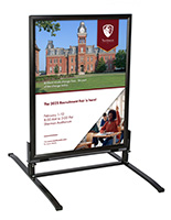 A Wind Resistant Sidewalk Sign for (2) 30" x 40" Posters