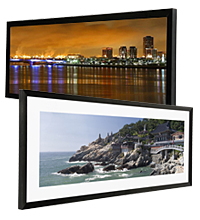 wide format frames for panoramic images