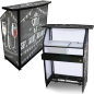 with Graphic Art is 40” Wide Custom Compact Portable Bar