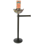 Black Stanchion & Post with Bowl for Retail Retail Black Stanchion & Post with Bowl