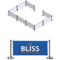 Blue Cafe Banners for Advertising in Busy Areas Blue Cafe Banners