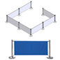 Outdoor Cafe Barrier Used for Creating Patio Seating Boundaries Outdoor Cafe Barrier