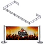 Cafe Wind Barrier with Full Color 2 Sided Graphics Cafe Wind Barrier with Double Sided Printing