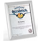 Silver Certificate Frames for 8.5" x 11" Documents Silver Certificate Frames for 8.5" x 11" Documents