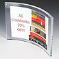 Magnetic Picture Holder: 11" x 8-1/2" Curved Display magnetic picture holder