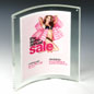 magnetic picture holders: 8-1/2" x 11" Curved Acrylic magnetic picture holders