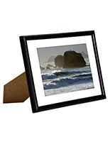 5" x 7" Black Picture Frames with White Matting 5" x 7" Black Picture Frames with White Matting
