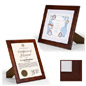 Wood Certificate Display Can Hold 13-7/16"w x 10-7/8"h Wood Certificate Display
