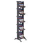 Free Standing Magazine Rack with Angled Shelves free standing magazine rack
