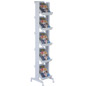 Free Standing Magazine Racks Have (5) Adjustable Shelves free standing magazine racks