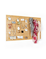 MDF Pegboard Retail Display - Beautiful Natural Finish 24 x 48 MDF pegboard retail display