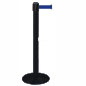 Black Stanchion With Blue Belt black stanchion