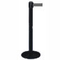 Black Stanchion Black/White Stripe Belt stanchion