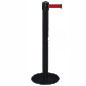 Black Stanchion With Maroon Belt black stanchion