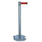 Gray Hammertone Line Post With Maroon Belt line post