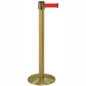 Crowd Control Stantion Brass Stantions With Red Belt crowd control stanchion