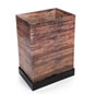 Point of Sale Faux Wood Cardboard Floor Display 8" Deep Pre-Printed Faux Wood Cardboard Floor Display