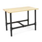 Industrial Small Pipe Retail Table Small Pipe Retail Table with Black Powder Coated Legs