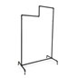 Pipe Double Tier Ballet Rack for Retail Stores Pipe Double Tier Ballet Rack with Black Powder Coated Finish