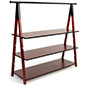 Wooden A-Frame Clothes Rail Features Rubber Leveling Feet for Added Stability 51 inch tall wooden a frame clothes rail