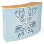 Replacement Wrap Around Graphic for CNTPUVL3X2 Pop-Up Counter - Personalize with your Brand Replacement wrap around graphic for CNTPUVL3X2 pop-up counter with sleek design