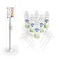 Use this Standing Sanitizer Dispenser Poster Frame in Corporate Office Cafeterias Standing sanitizer dispenser poster frame with 14 inch diameter base
