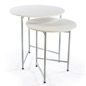 Round Retail Table Set for Merchandising Displays Round Retail Table Set with White Tabletops