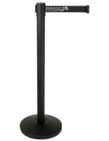 Customizable Stanchion with Black Printed Belt