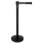 Stanchion with Black Printed Belt Great for Custom Graphics Custom Stanchion with Black Printed Belt