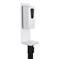 This Hand Sanitizer Stanchion Topper is Ideal for High Traffic Areas Hand sanitizer stanchion topper with black metal cap